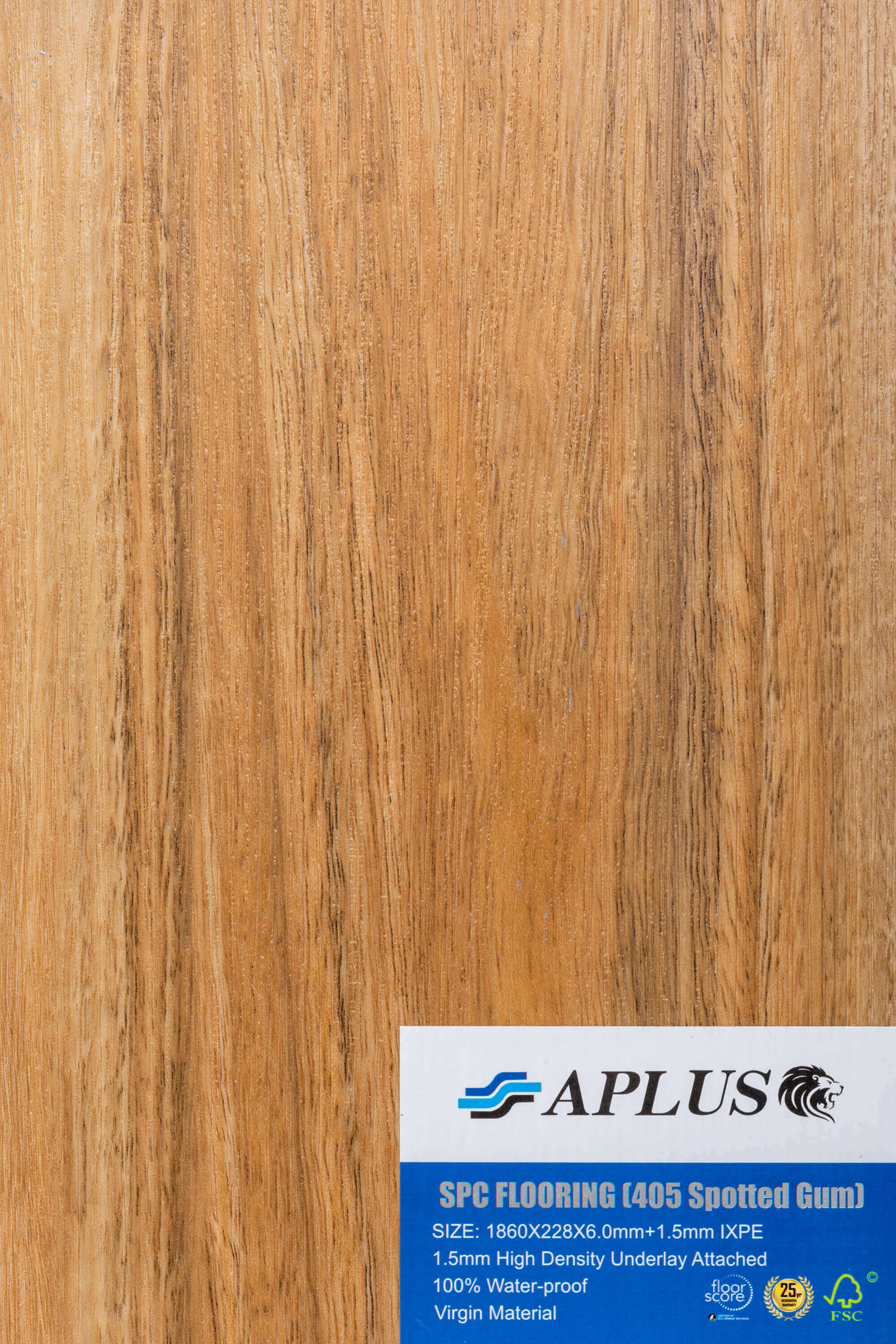 8mm 2.1205sqm Spotted Gum SPC Hybrid Flooring 405